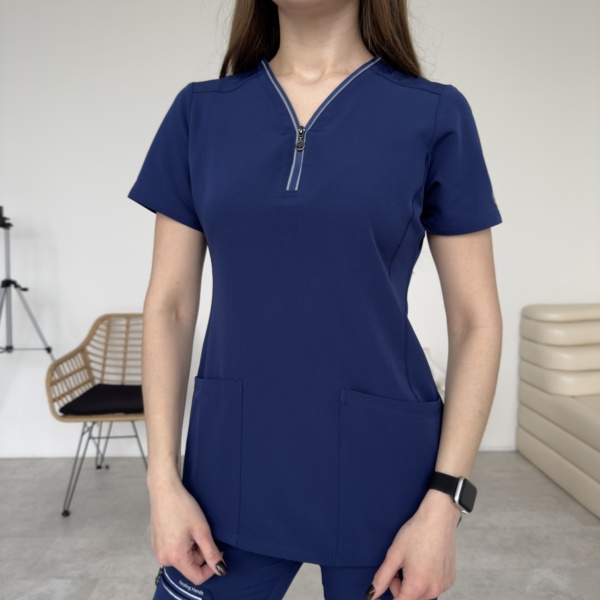 Жіночий медичний костюм Healing Hands синій