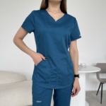 Женский медицинский костюм Cherokee морская волна — изображение 5