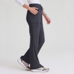 Жіночий медичний костюм Grey's Anatomy™ Spandex Stretch сірого кольору - Зображення 3