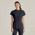 Жіночий медичний костюм Grey's Anatomy™ Spandex Stretch сірого кольору - Зображення 6
