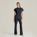 Жіночий медичний костюм Grey's Anatomy™ Spandex Stretch сірого кольору