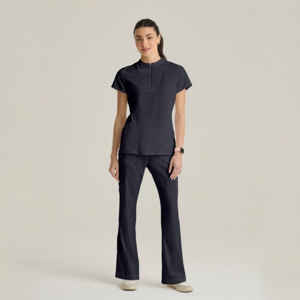 Жіночий медичний костюм Grey's Anatomy™ Spandex Stretch сірого кольору