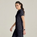 Жіночий медичний костюм Grey's Anatomy™ Spandex Stretch сірого кольору - Зображення 8