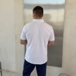 Мужское медицинское поло CLassroom белое — изображение 4