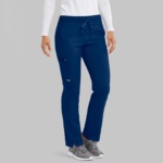 Жіночий медичний костюм Grey's Anatomy™ Spandex Stretch синього кольору - Зображення 9