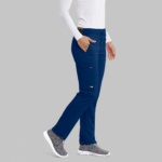 Жіночий медичний костюм Grey's Anatomy™ Spandex Stretch синього кольору - Зображення 5