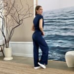 Жіночий медичний комбінезон MedCouture синій - Зображення 6
