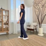 Женский медицинский костюм Grey's Anatomy™  Spandex Stretch серого цвета — изображение 5