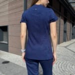 Жіночий медичний костюм Grey's Anatomy™ Spandex Stretch синього кольору - Зображення 6