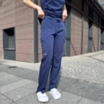 Жіночий медичний костюм Grey's Anatomy™ Spandex Stretch синього кольору - Зображення 7