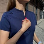 Жіночий медичний костюм Grey's Anatomy™ Spandex Stretch синього кольору - Зображення 9