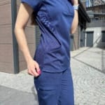 Жіночий медичний костюм Grey's Anatomy™ Spandex Stretch синього кольору - Зображення 11