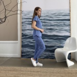 Женский медицинский костюм Grey's Anatomy Strech лилового цвета — изображение 8